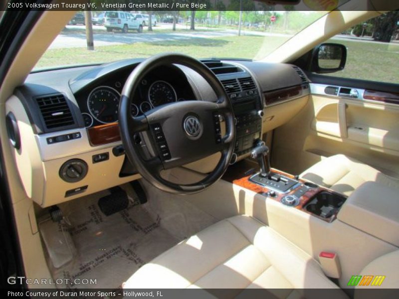 Venetian Green Metallic / Pure Beige 2005 Volkswagen Touareg V6