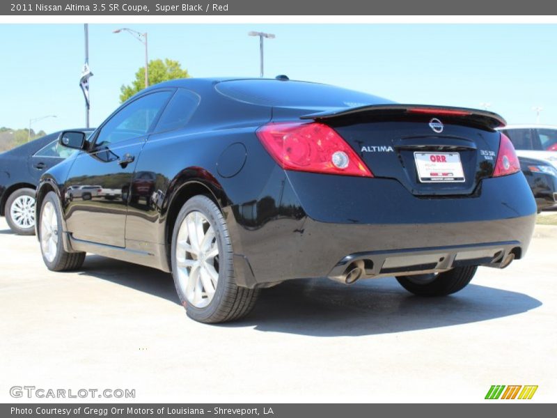 Super Black / Red 2011 Nissan Altima 3.5 SR Coupe