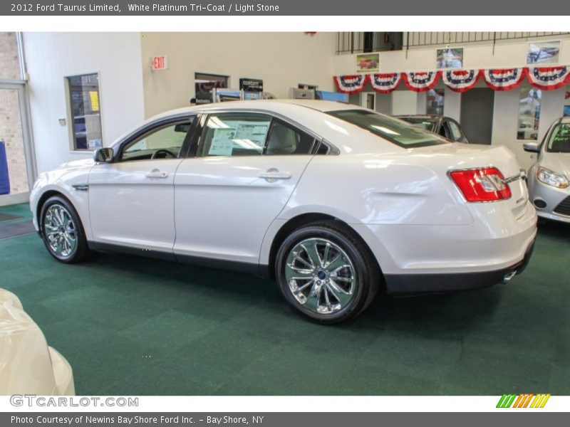 White Platinum Tri-Coat / Light Stone 2012 Ford Taurus Limited