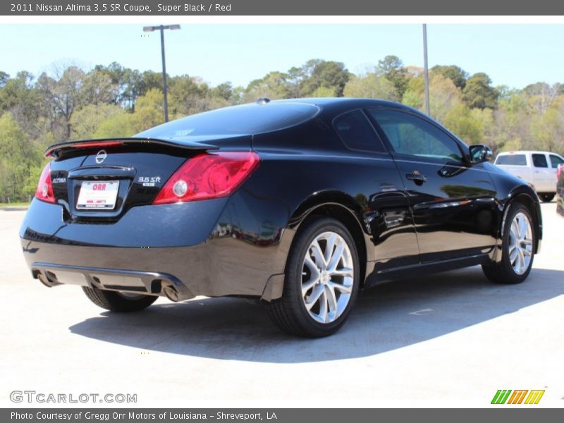 Super Black / Red 2011 Nissan Altima 3.5 SR Coupe