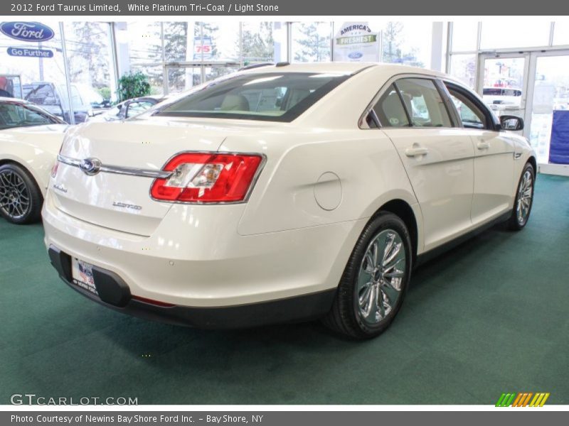 White Platinum Tri-Coat / Light Stone 2012 Ford Taurus Limited