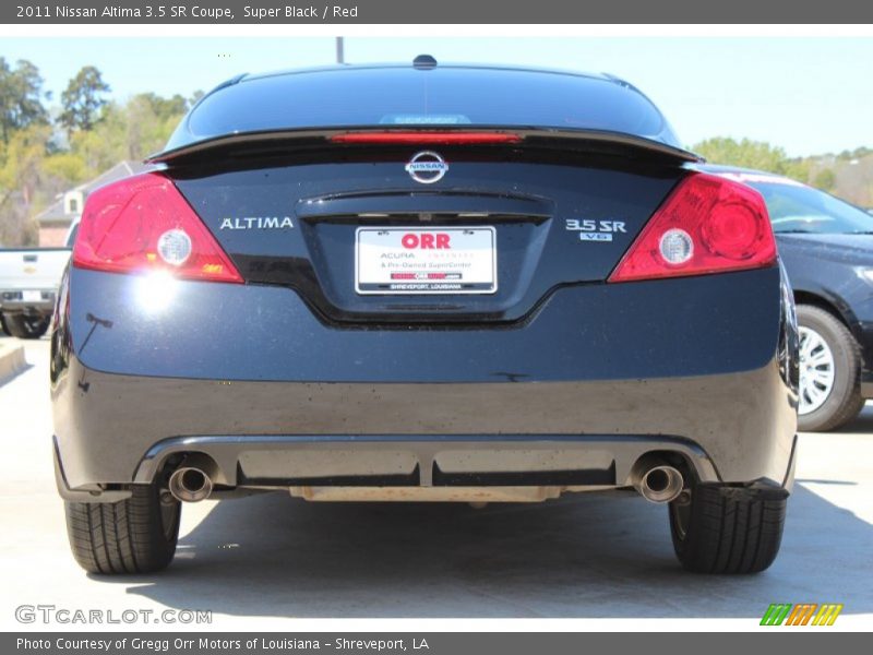 Super Black / Red 2011 Nissan Altima 3.5 SR Coupe