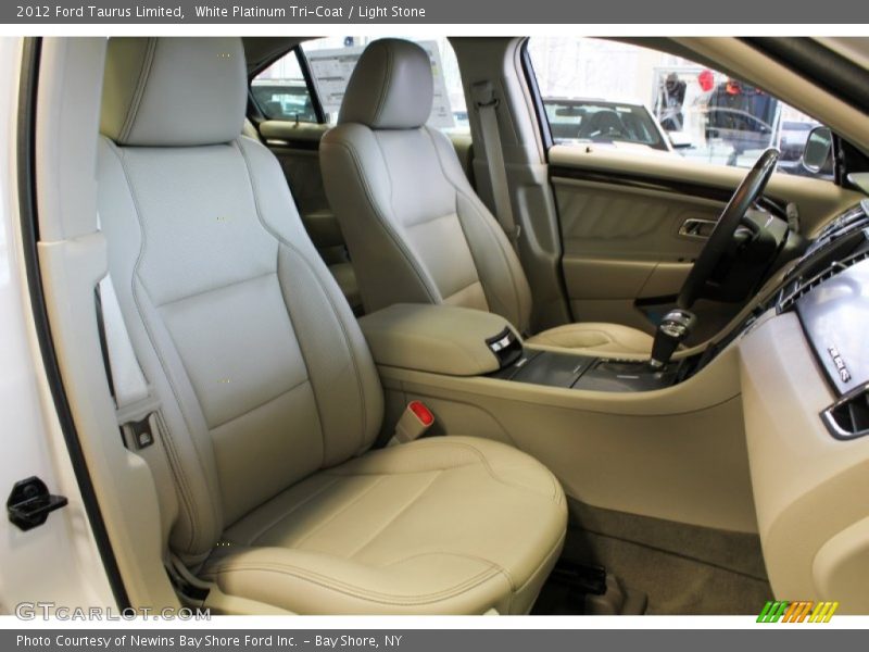 White Platinum Tri-Coat / Light Stone 2012 Ford Taurus Limited