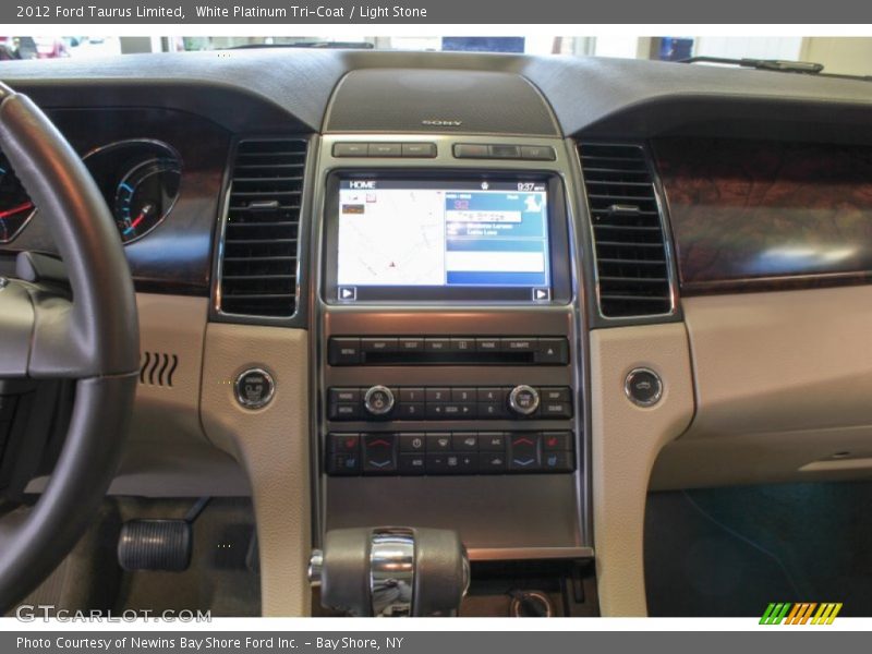 White Platinum Tri-Coat / Light Stone 2012 Ford Taurus Limited