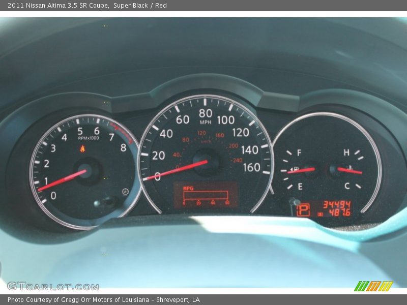  2011 Altima 3.5 SR Coupe 3.5 SR Coupe Gauges