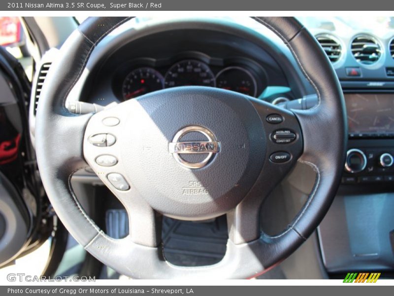 Super Black / Red 2011 Nissan Altima 3.5 SR Coupe