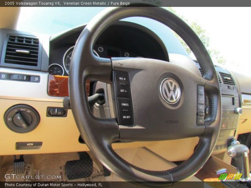 Venetian Green Metallic / Pure Beige 2005 Volkswagen Touareg V6