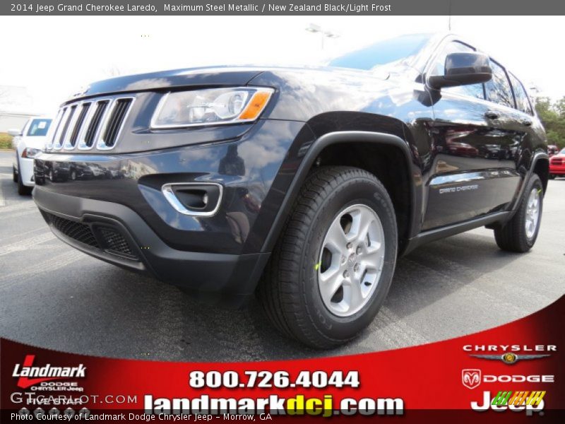 Maximum Steel Metallic / New Zealand Black/Light Frost 2014 Jeep Grand Cherokee Laredo