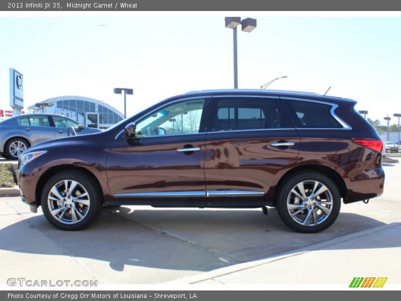 Midnight Garnet / Wheat 2013 Infiniti JX 35