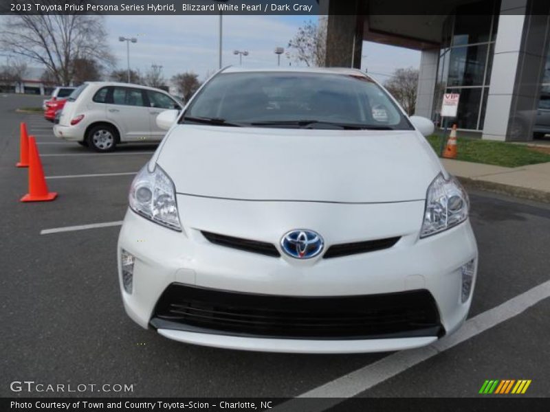 Blizzard White Pearl / Dark Gray 2013 Toyota Prius Persona Series Hybrid