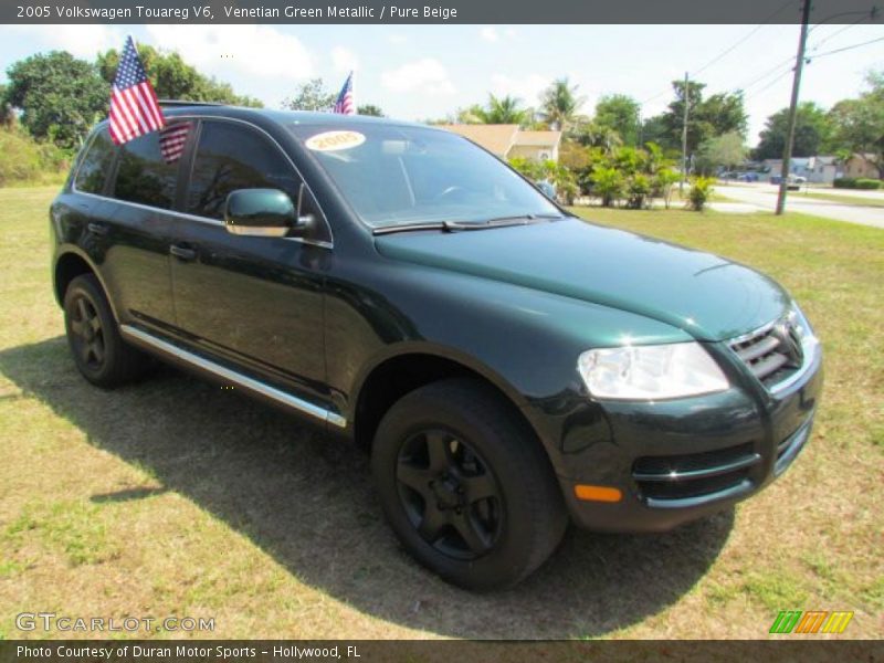 Venetian Green Metallic / Pure Beige 2005 Volkswagen Touareg V6