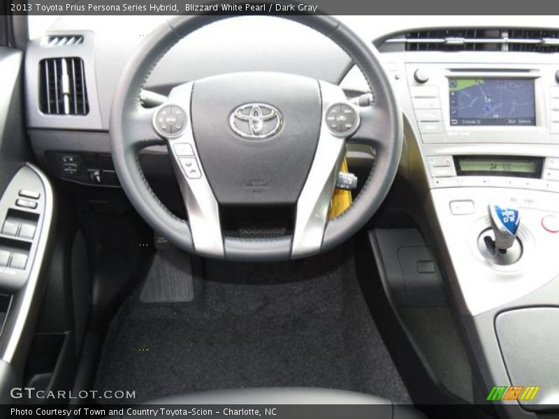 Blizzard White Pearl / Dark Gray 2013 Toyota Prius Persona Series Hybrid