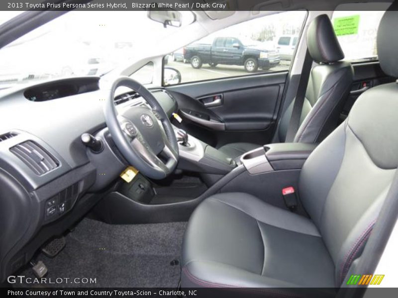 Blizzard White Pearl / Dark Gray 2013 Toyota Prius Persona Series Hybrid