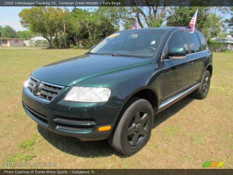 Venetian Green Metallic / Pure Beige 2005 Volkswagen Touareg V6