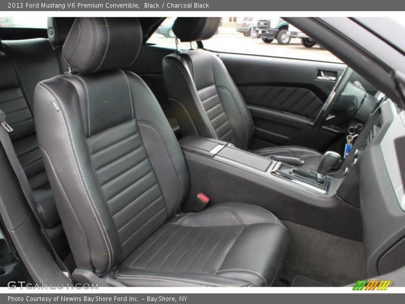  2013 Mustang V6 Premium Convertible Charcoal Black Interior