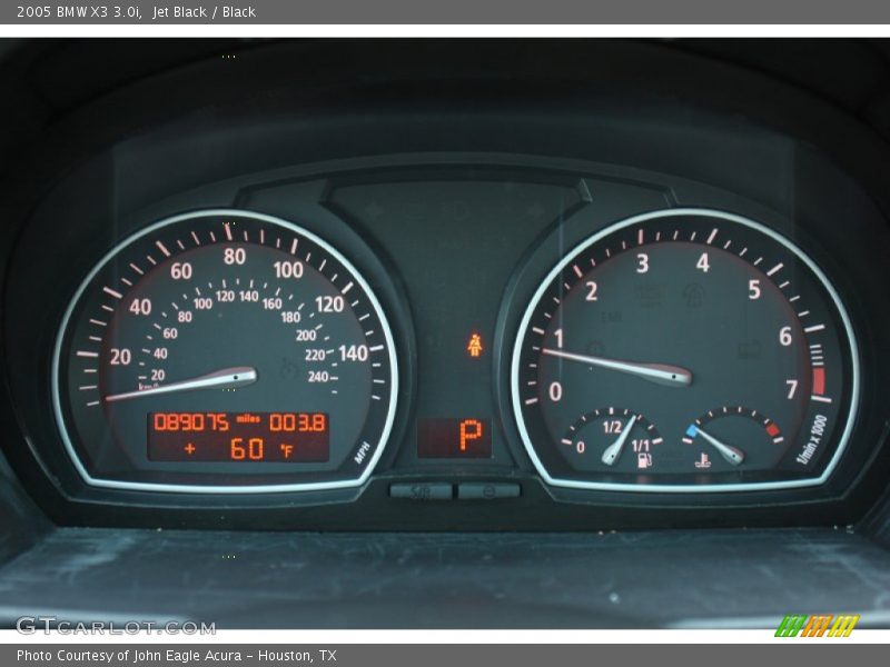 Jet Black / Black 2005 BMW X3 3.0i