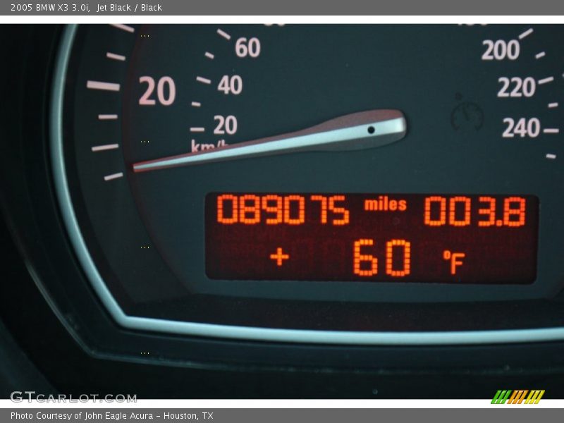 Jet Black / Black 2005 BMW X3 3.0i