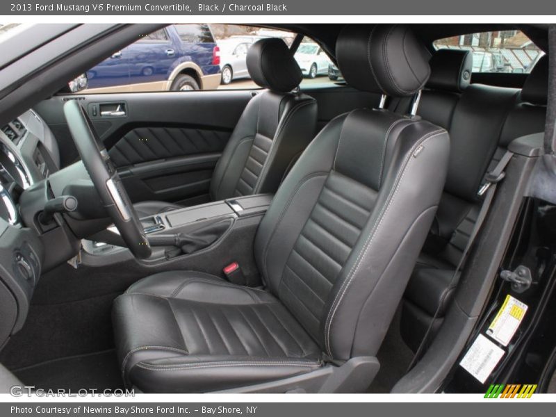 Front Seat of 2013 Mustang V6 Premium Convertible