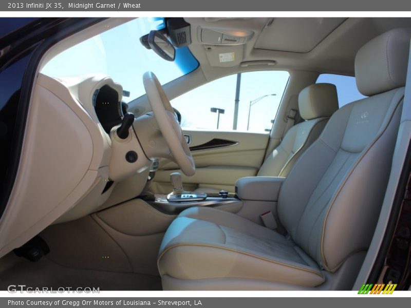 Front Seat of 2013 JX 35