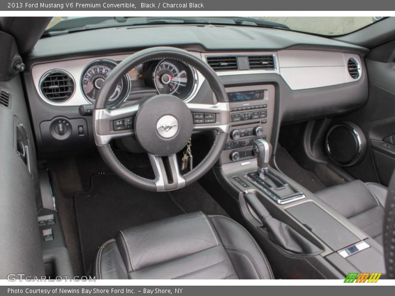 Charcoal Black Interior - 2013 Mustang V6 Premium Convertible 