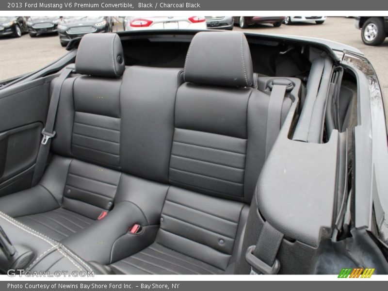 Rear Seat of 2013 Mustang V6 Premium Convertible