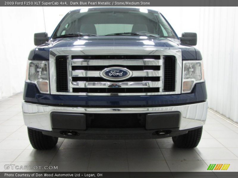 Dark Blue Pearl Metallic / Stone/Medium Stone 2009 Ford F150 XLT SuperCab 4x4