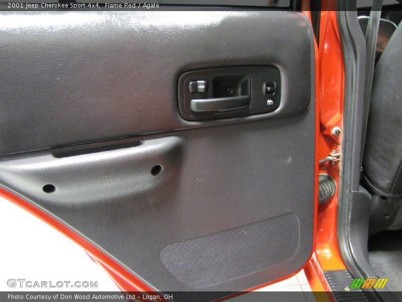 Flame Red / Agate 2001 Jeep Cherokee Sport 4x4