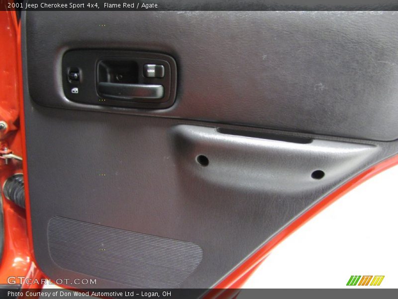 Flame Red / Agate 2001 Jeep Cherokee Sport 4x4