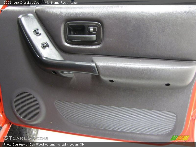 Flame Red / Agate 2001 Jeep Cherokee Sport 4x4