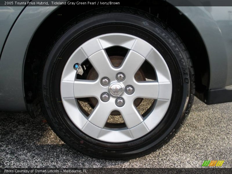 Tideland Gray Green Pearl / Ivory/Brown 2005 Toyota Prius Hybrid