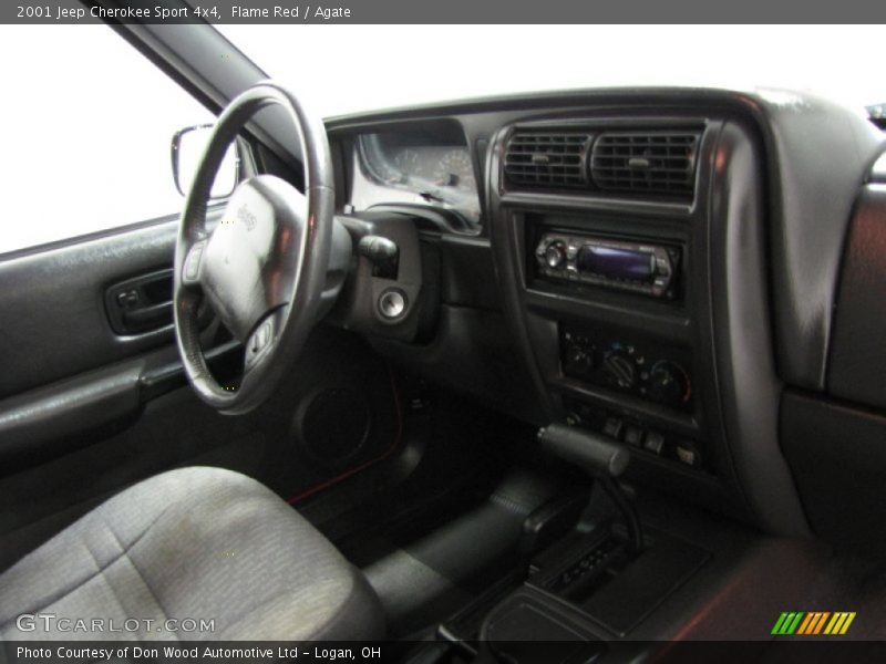 Flame Red / Agate 2001 Jeep Cherokee Sport 4x4