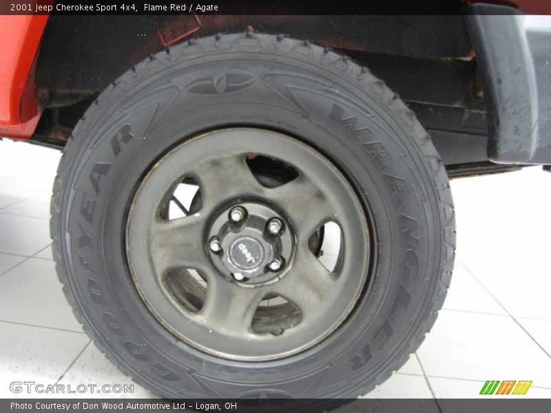 Flame Red / Agate 2001 Jeep Cherokee Sport 4x4