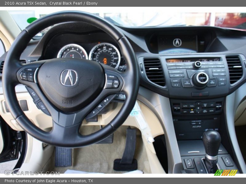 Crystal Black Pearl / Ebony 2010 Acura TSX Sedan