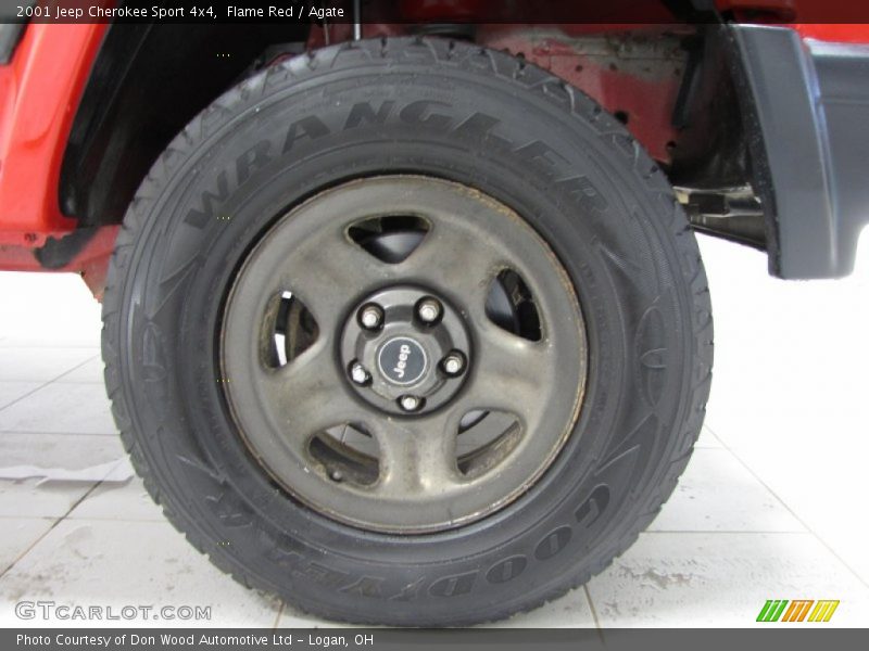 Flame Red / Agate 2001 Jeep Cherokee Sport 4x4
