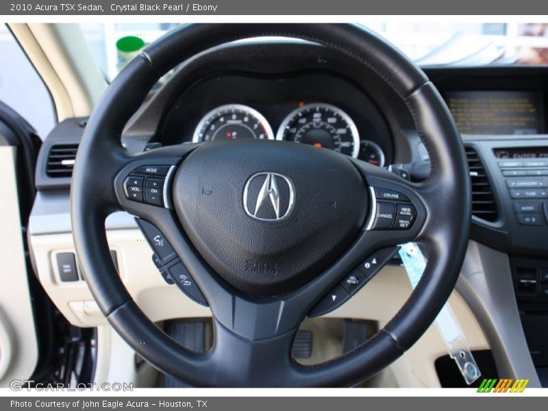 Crystal Black Pearl / Ebony 2010 Acura TSX Sedan