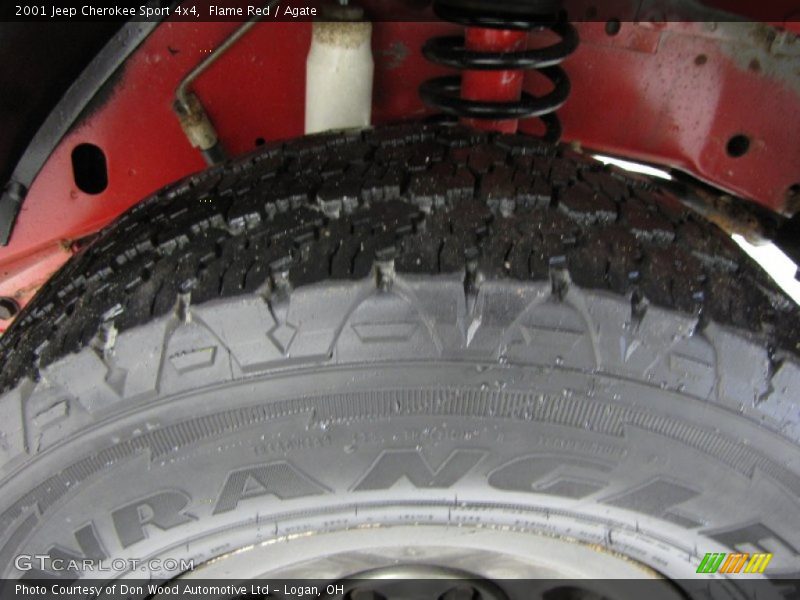 Flame Red / Agate 2001 Jeep Cherokee Sport 4x4