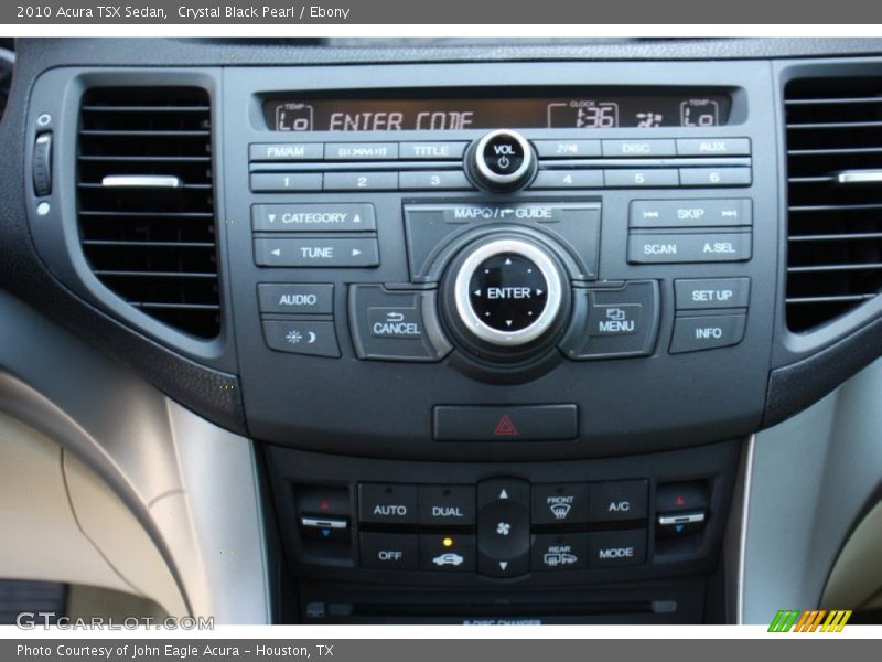 Crystal Black Pearl / Ebony 2010 Acura TSX Sedan