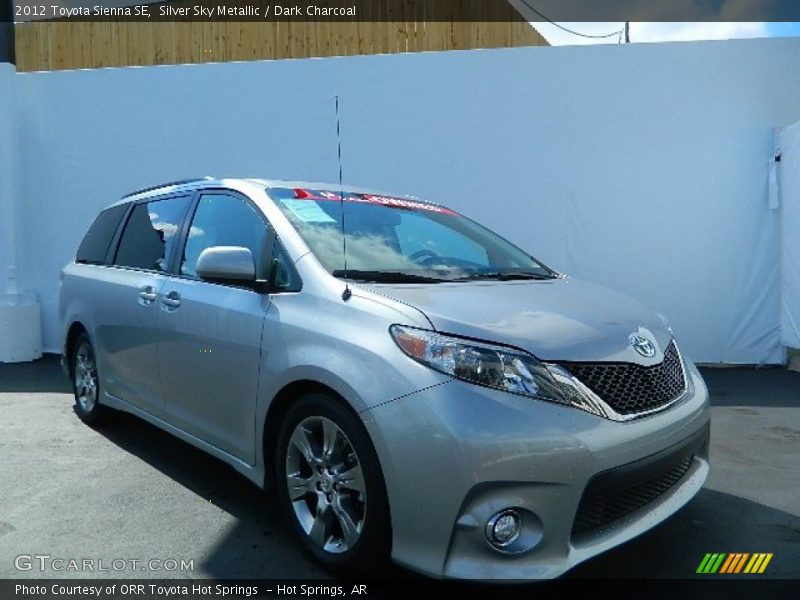 Silver Sky Metallic / Dark Charcoal 2012 Toyota Sienna SE