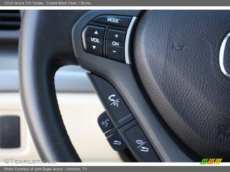Crystal Black Pearl / Ebony 2010 Acura TSX Sedan