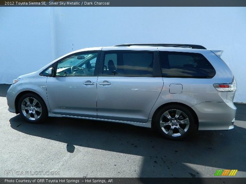 Silver Sky Metallic / Dark Charcoal 2012 Toyota Sienna SE