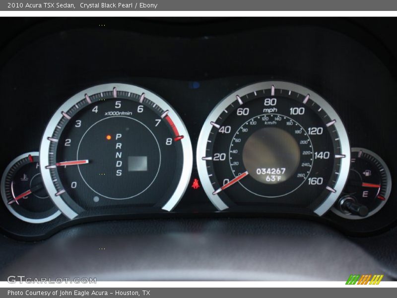 Crystal Black Pearl / Ebony 2010 Acura TSX Sedan
