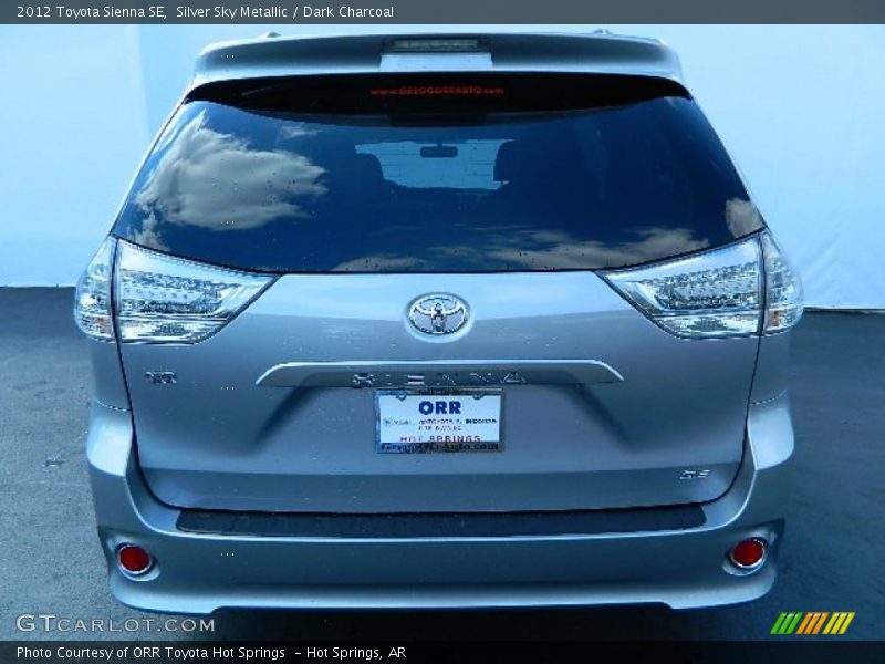 Silver Sky Metallic / Dark Charcoal 2012 Toyota Sienna SE