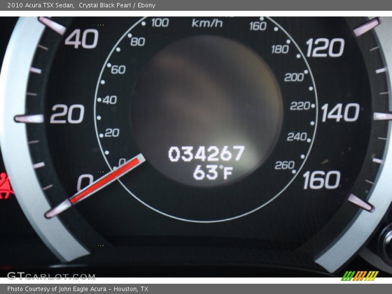 Crystal Black Pearl / Ebony 2010 Acura TSX Sedan