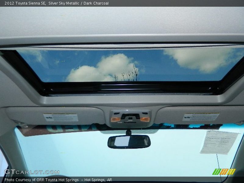 Silver Sky Metallic / Dark Charcoal 2012 Toyota Sienna SE