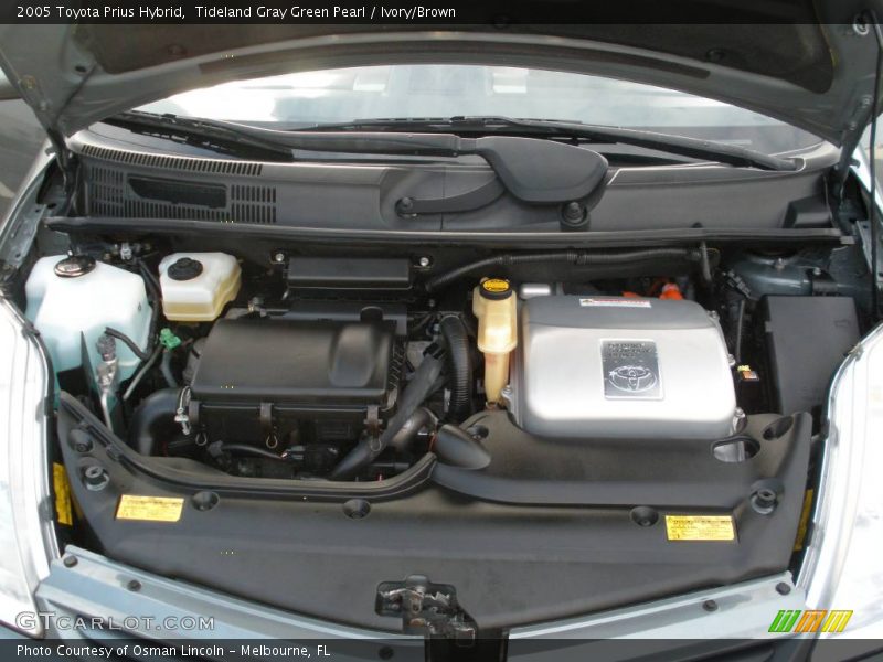 Tideland Gray Green Pearl / Ivory/Brown 2005 Toyota Prius Hybrid