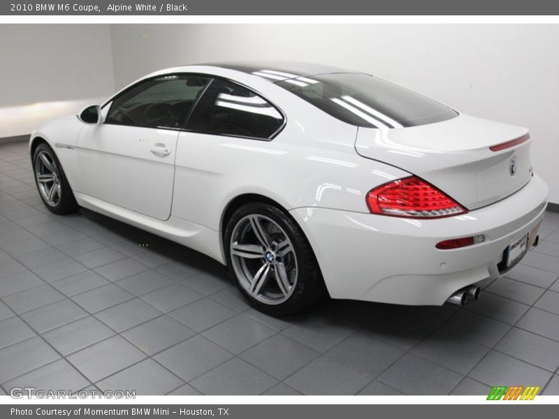 Alpine White / Black 2010 BMW M6 Coupe