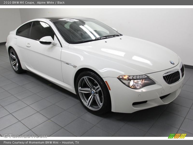 Alpine White / Black 2010 BMW M6 Coupe