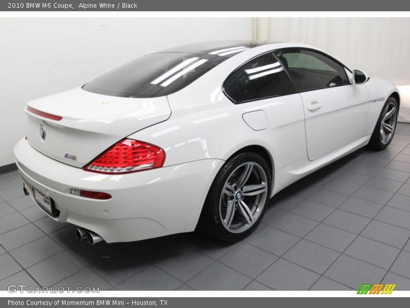 Alpine White / Black 2010 BMW M6 Coupe