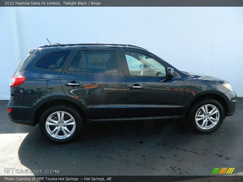 Twilight Black / Beige 2012 Hyundai Santa Fe Limited