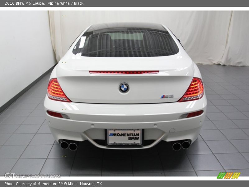 Alpine White / Black 2010 BMW M6 Coupe